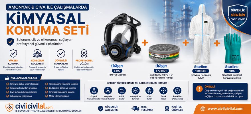 Amonyak ve Cıva ile Çalışmalarda Kimyasal Koruma Seti Neden Önemlidir?