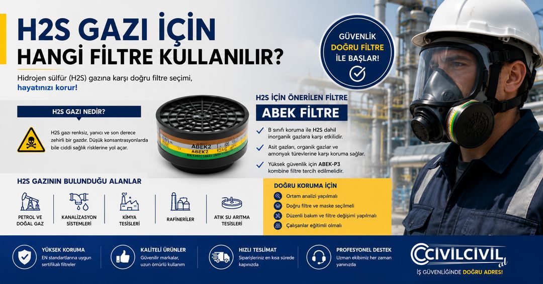 H2S Gazı İçin Hangi Filtre Kullanılır?