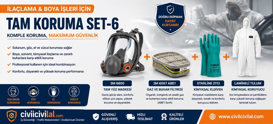 İlaçlama ve Boya İşlerinde Tam Koruma Seti Neden Tercih Edilmelidir?