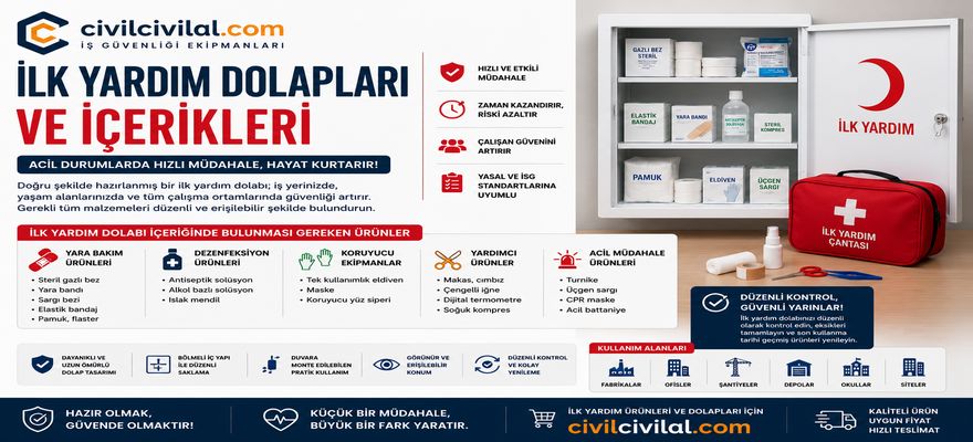İlk Yardım Dolapları ve İçerikleri Neden Önemlidir?