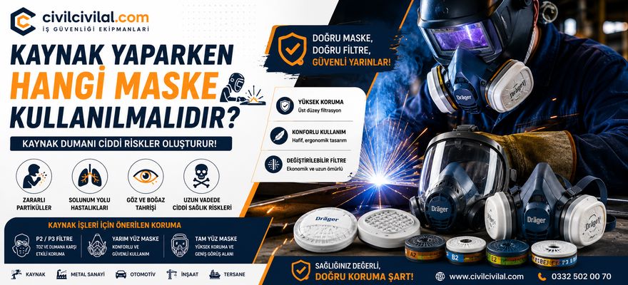Kaynak Yaparken Hangi Maske Kullanılmalıdır? Doğru Solunum Koruması Rehberi