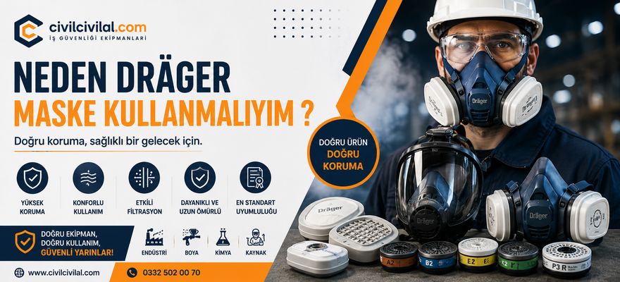 Neden Dräger Maske Kullanmalıyım? İş Güvenliğinde Doğru Solunum Korumasının Önemi