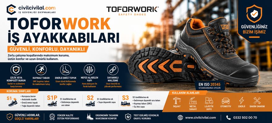 Toforwork İş Ayakkabıları Neden Tercih Ediliyor? Güvenlik, Konfor ve Dayanıklılık Rehberi (2026)