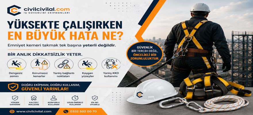 Yüksekte Çalışırken En Büyük Hata Nedir? Emniyet Kemeri Tek Başına Yeterli mi?