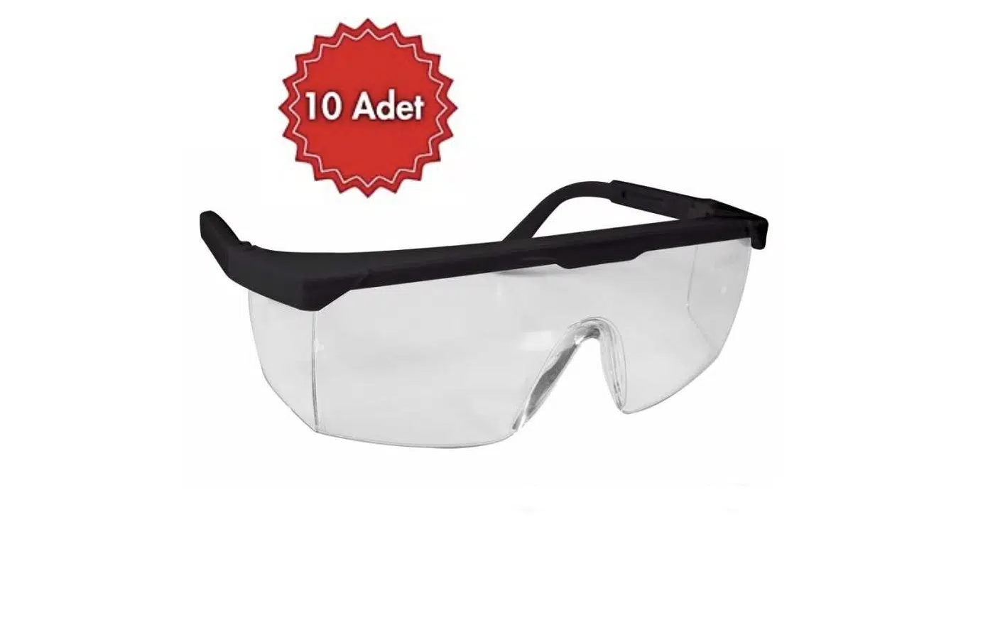 10 Adet Klasik Tip Koruyucu Gözlük Af Buğulanmaz Starline G-004a-C