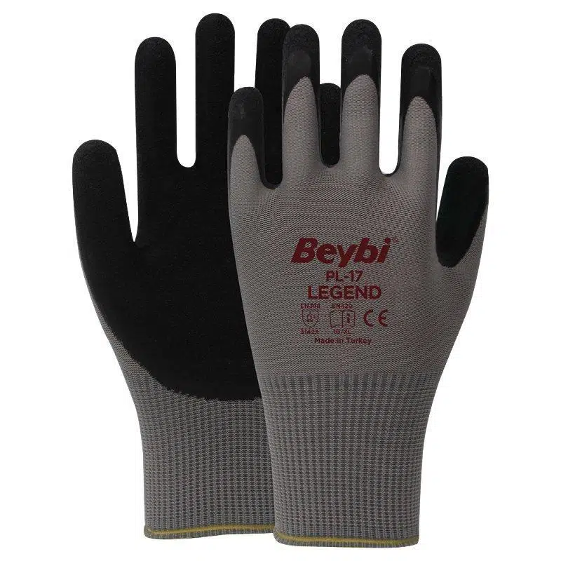 Beybi PL17 Polyester Örme Lateks Camcı İş Eldiveni 9 Beden - 12 Çift Beybi Marka Beybi PL17 Polyester Örme Lateks Camcı İş Eldiveni 9 Beden - 12 Çift Beybi Marka