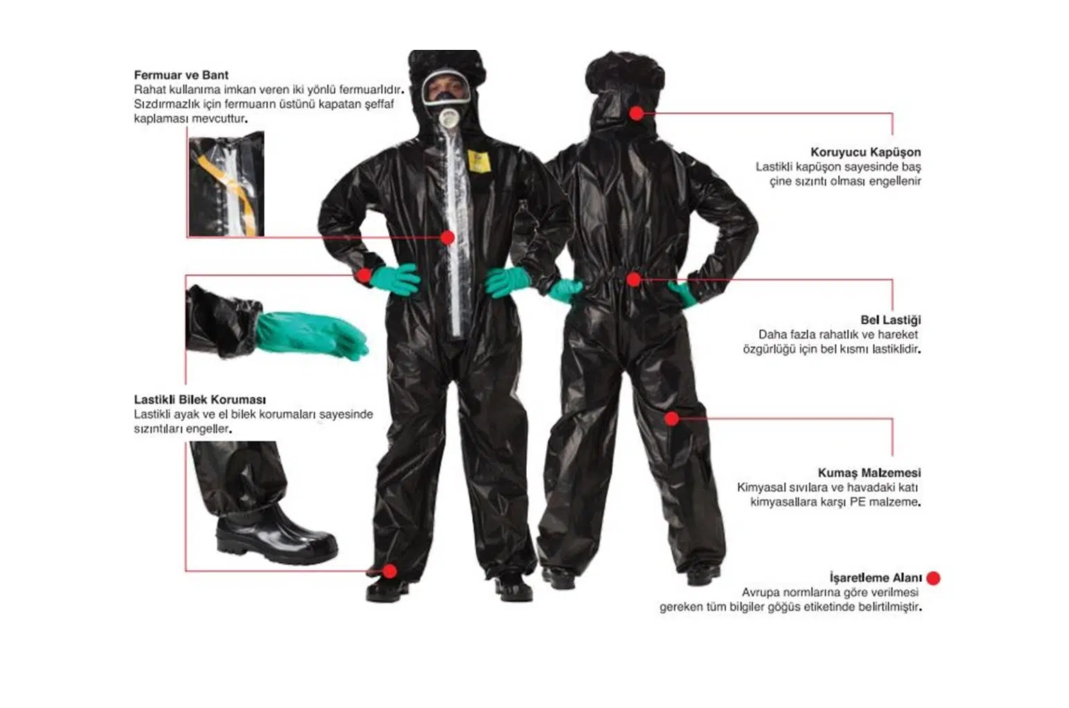 Starline 100PE05 Kimyasal Koruyucu Tulum Medium Beden Starline 100PE05 Kimyasal Koruyucu Tulum Medium Beden