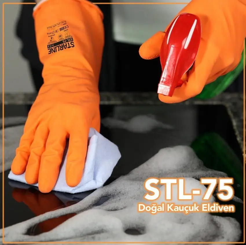 Starline STL-75 Doğal Kauçuk Kimyasal Eldiven 9-9,5 No Starline STL-75 Doğal Kauçuk Kimyasal Eldiven 9-9,5 No